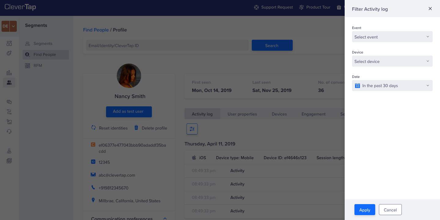 Revised Activity Log